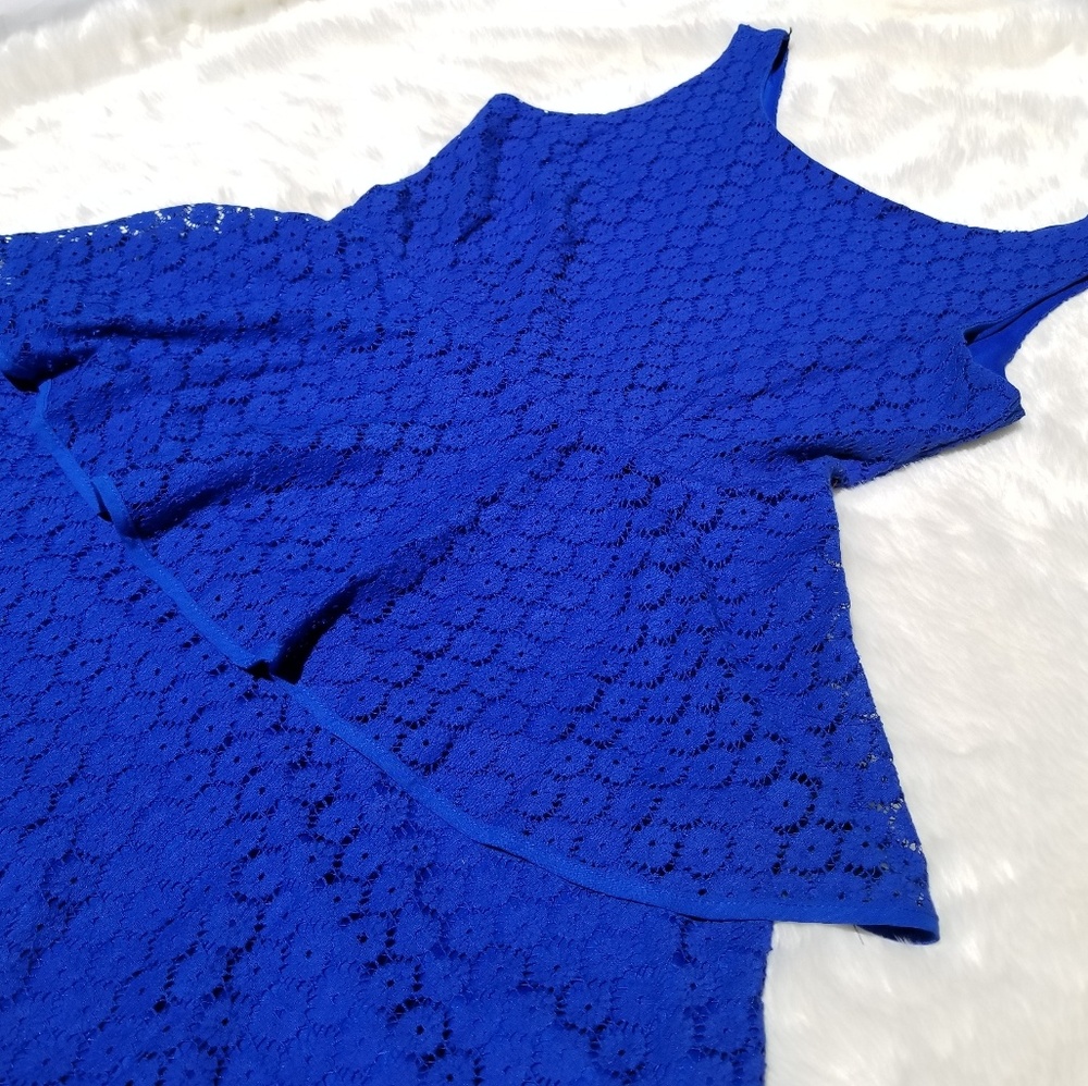 🆕️City Studio Royal Blue Fit & Flare Tiered Dress - Picture 4 of 8